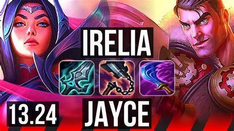 Irelia Vs Jayce Top 70 Winrate 1112 6 Solo Kills Godlike Kr