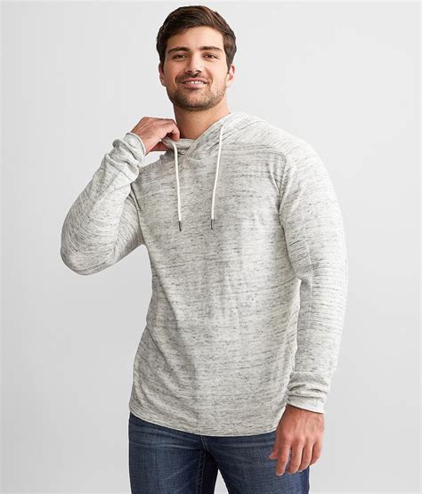 Outpost Makers Crossover Hooded Sweater Mens Sweaters In Cream Buckle