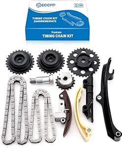 Eccpp Timing Chain Kit Tensioner Guide Rail Crank Sprocket