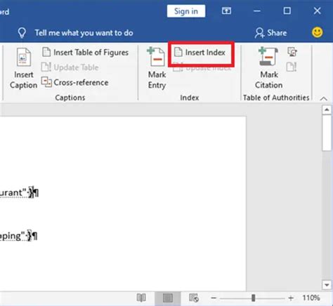 How To Create An Index In Word