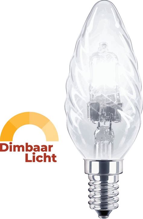 Osram Gedraaid Halogeenlamp E W W Warm Wit Licht Dimbaar