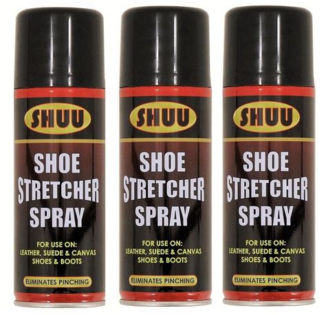 3 X Shoe Stretcher Spray For Leather Suede Canvas Shoes Boot Eliminates