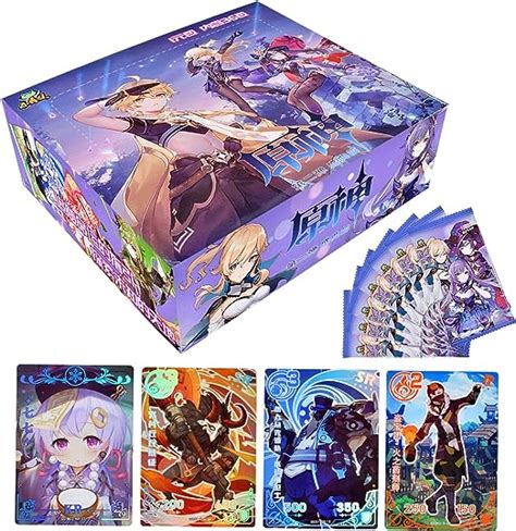 Genshin Impact TCG avec Booster Packs Anime Carte à Collectionner