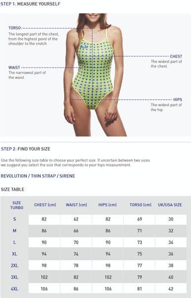 Swimsuit Size Chart Atelier Yuwa Ciao Jp