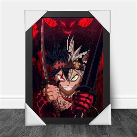 Quadro Decorativo A4 Anime Black Clover Elo7 Produtos Especiais