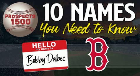 10 Names You Need To Know Boston Red Sox
