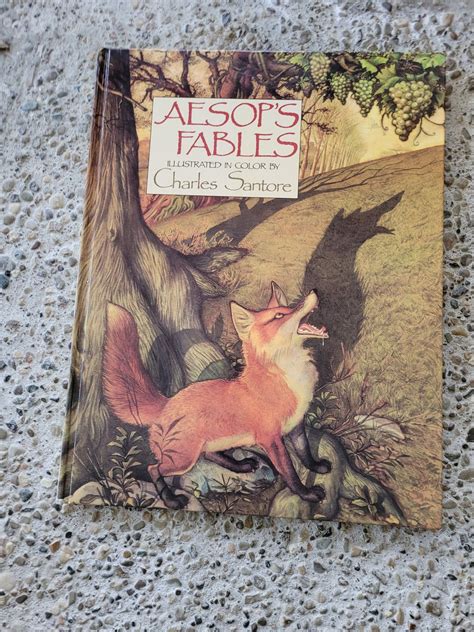 Vintage Book Aesop S Fables Illustrated By Charles Santore Etsy