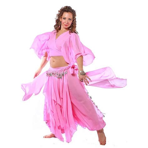 Belly Dance Skirt Pants Top And Hip Scarf Costume Set Fit For Fatine