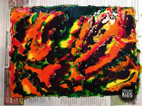 Herfstblaadjes Maken Met Aquatint En 3d Liner Crea Met Kids