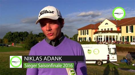 Niklas Adank Gewinnt Das Saison Finale Der Pro Golf Tour Youtube