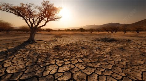 Fundo Deserto Escuro Na Frica Austral Sol Na Terra Seca Fundo