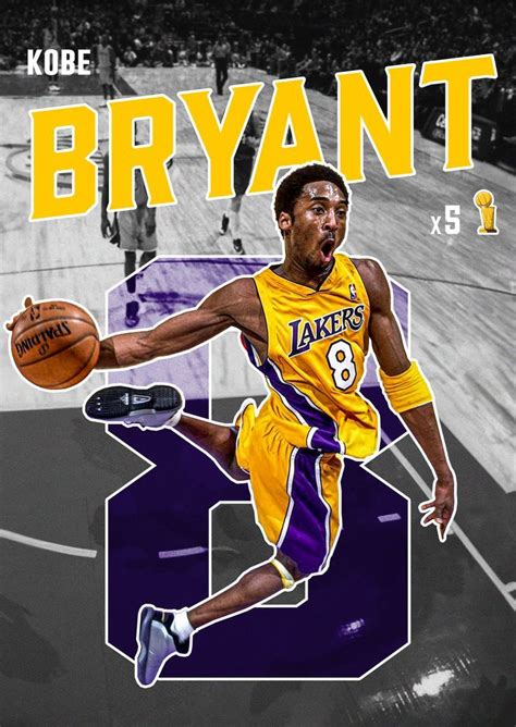 Kobe Bryant Poster Bryant La Lakers Wallpaper Kobe Aesthetic Kobe