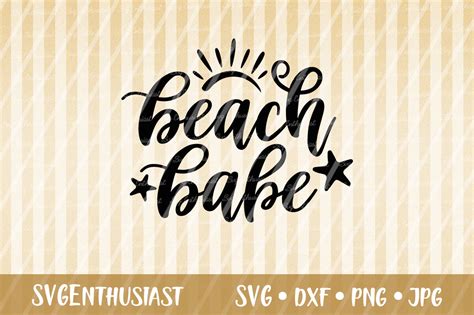 Beach Babe Svg Cut File Graphic By Svgenthusiast Creative Fabrica