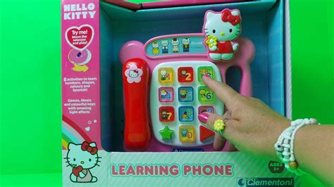 Clementoni Hello Kitty English Learning Phone Toy Telephone Unboxing