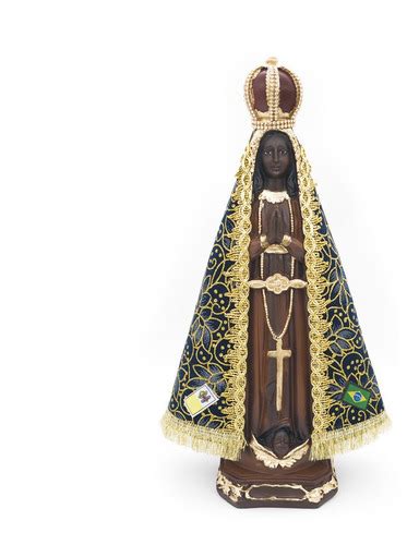 Escultura Nossa Senhora Manto Trabalhado Coroa Strass Linda MercadoLivre