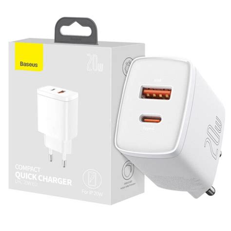 Jual KEPALA CHARGER BASEUS QUICK CHARGER QC3 0 TYPEC USB 20W PD FAST