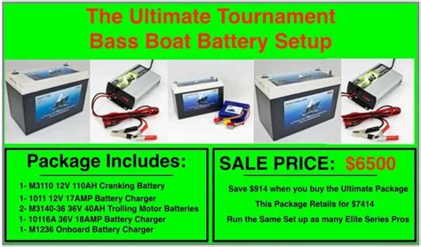 Lithium Pro Ultimate Bass Boat Battery Setup