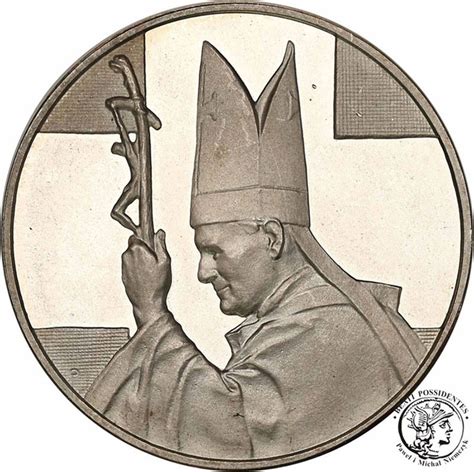 Polska Medal Mw Jan Pawe Ii Srebro St L Archiwum Niemczyk Pl