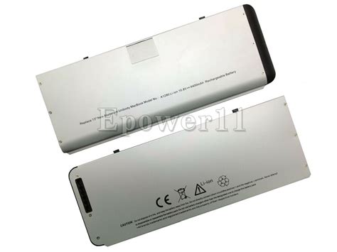 4400mah Battery For Apple Macbook 13 Inch Unibody A1280 A1278 2008