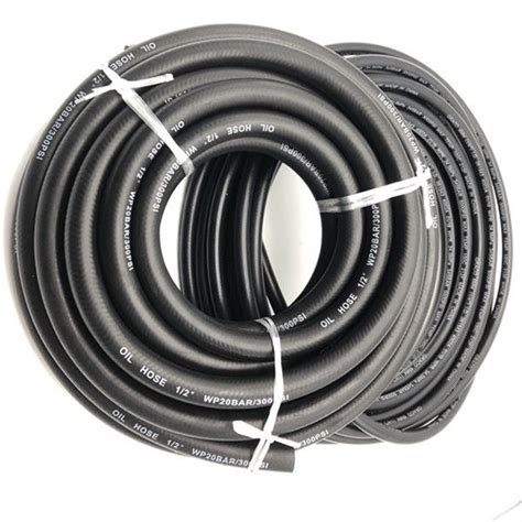 3 8 Inch NBR PVC Flexible Rubber Fuel Hose Polyester Reinforced 300PSI