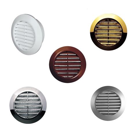 Mini Round Air Vent Grille Mm With Flange And Fly Screen Ventilation