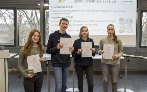 Schulwettbewerb Jugend Debattiert Willkommen Am Hsg