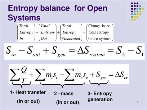 Ppt Entropy Balance For Open Systems Powerpoint Presentation Free