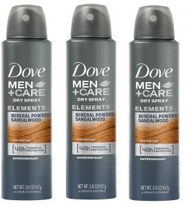 Dove Men Care Elements Talc Mineral Sandalwood Antiperspirant Spray