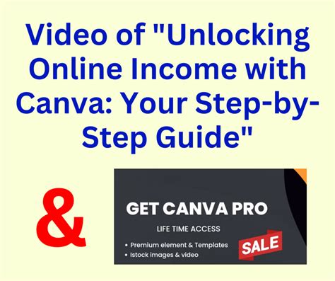 Unlocking Online Income With Canva Your Step By Step Guide