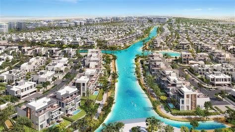 Dubai South Bay With Villas Townhouses Waterfront Mansions