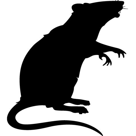 Rat Silhouette Vector 28220356 Vector Art At Vecteezy