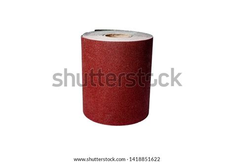 Roll Emery Paper Isolated On White Stock Photo (Edit Now) 1418851622