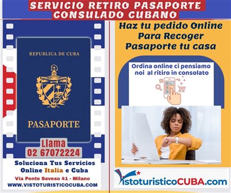 Consulado Cubano Roma Y Milano Retiro Pasaporte Nuevo