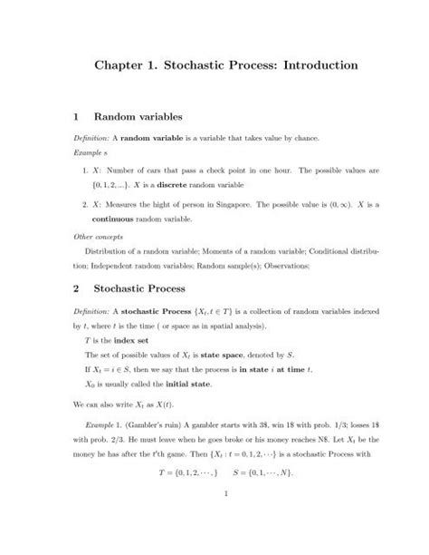 Chapter 1 Stochastic Process Introduction