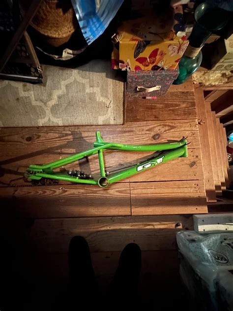 BMXmuseum For Sale 1998 Lime Green Gt Performer Frame