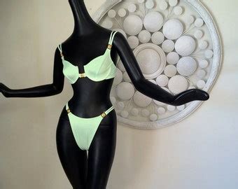 Pieces Vintage S Bikini Top Brazilian High Cut Bottom Thong S Ritchie Miami