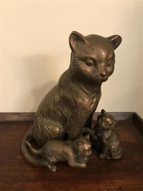 20th Century French Bronze Cats Sculpture At 1stdibs