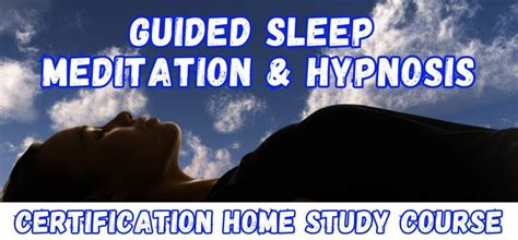 New Guided Sleep Meditation And Hypnosis Certification Course