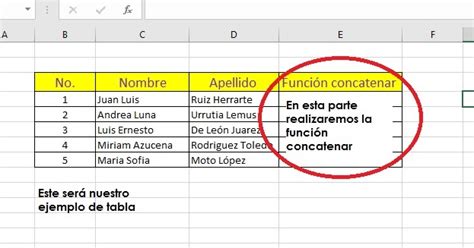 Fórmulas Avanzadas en Excel Concatenar