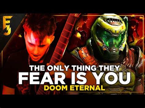 Doom Eternal The Only Thing They Fear Is You Cover Game Action