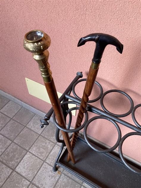 Walking Stick 2 Brass Wood Catawiki
