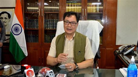 Rijiju Writes To Cji Wants Panels With Govt Reps To Advise Collegium