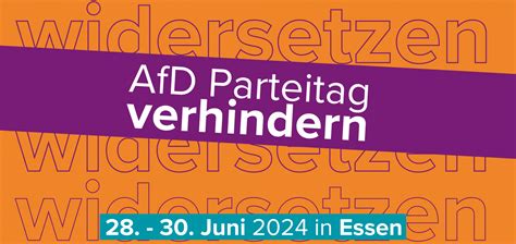 Gemeinsam gegen den AfD Bundesparteitag in Essen Bündnis gegen Rechts