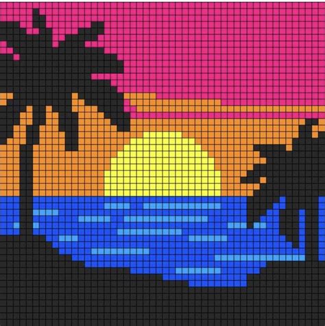 Pin by Gülşen on El işi manzara Pixel art grid Pixel art Pixel art