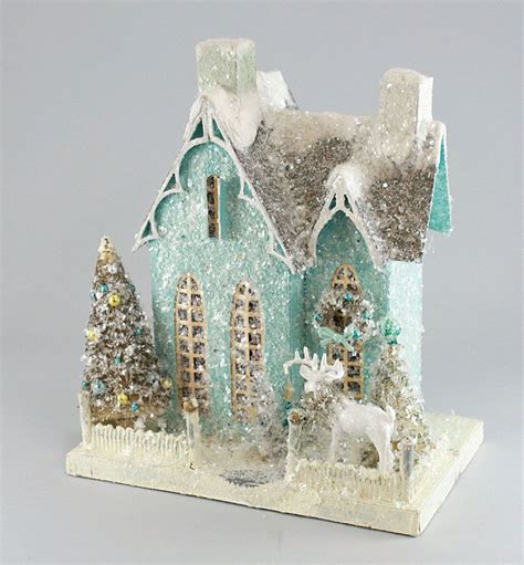 Love These Houses Glitter Houses Putz Houses Christmas Village Houses