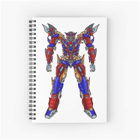 Cuaderno De Espiral Robot Mecha Gigante Guerrero Futurista Construido