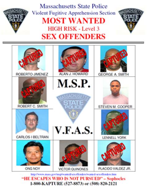 Seven Of State S Most Wanted Sex Offenders Have Been Captured West Roxbury MA Patch