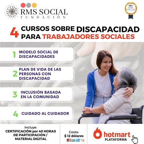 4 CURSOS SOBRE TRABAJO SOCIAL Y DISCAPACIDAD PROMOCIÓN POR TIEMPO