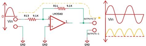 Half Wave And Full Wave Precision Rectifier Circuit Using Op Amp