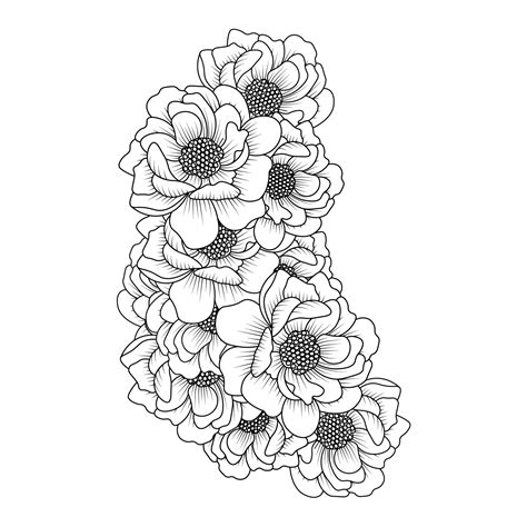 Simple Flower Designs Pencil Drawing Best Flower Site